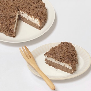 【絶品】2層のチョコクランブルチーズケーキ